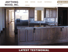 Tablet Screenshot of anythingwoodcabinets.com